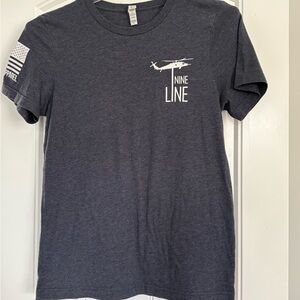 Nine Line Apparel Mens Charcoal Tee